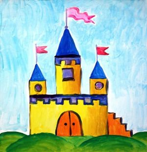Детский рисунок дворец