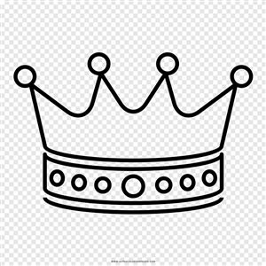 Легкий рисунок корона