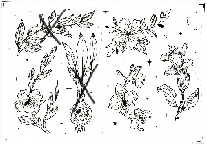 Растения тату рисунок