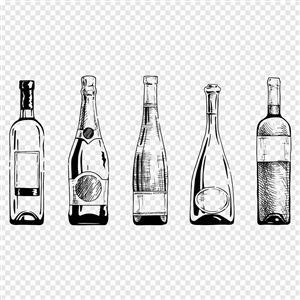 Бутылка векторный рисунок