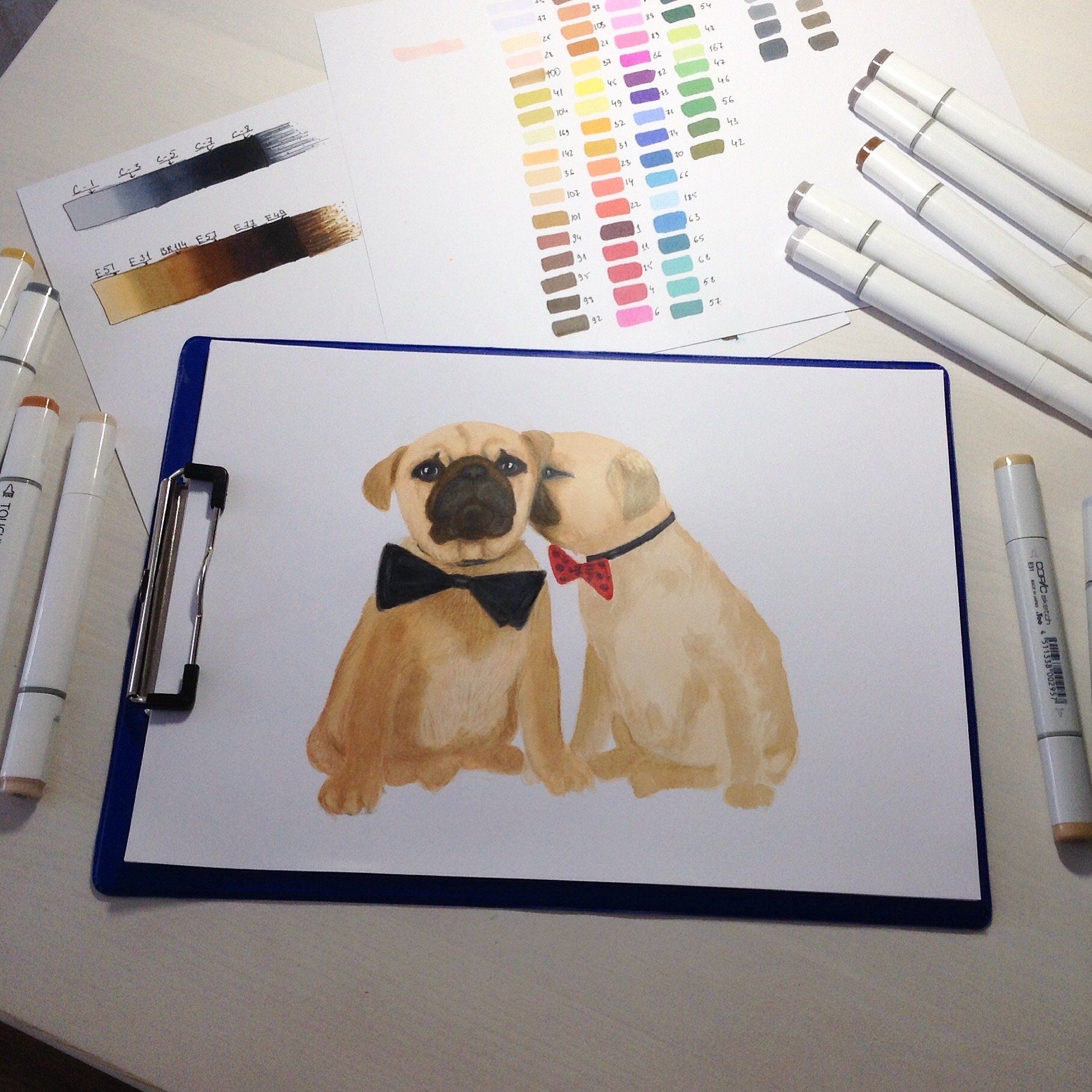 Собаки маркерами. Рисование для начинающих маркерами собачка. Рисунки профессиональными маркерами. Зарисовки животных маркером. Лёгкие рисунки профессиональными маркерами.