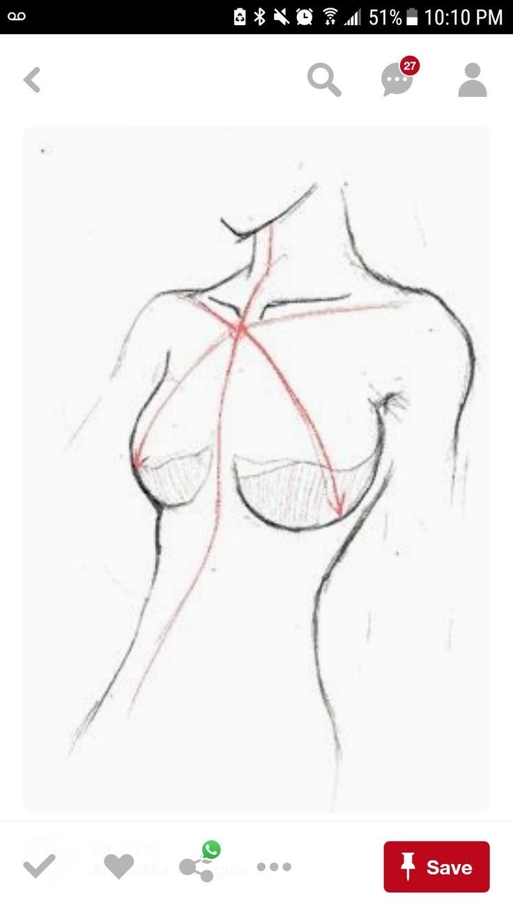 как нарисовать грудь женщин фото 10