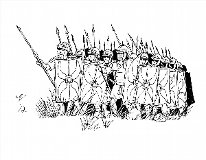 Легкие рисунки на тему военные отряды римлян