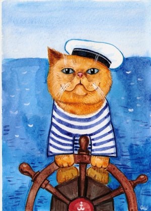 Рисунок на день моряка