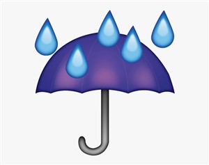Смайлики зонтик