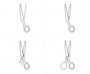 Как нарисовать ножницы