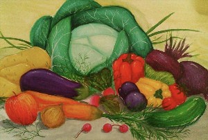 Красивые рисунки овощи