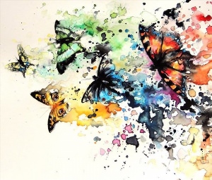 Бабочки рисунок арт