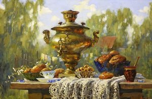 Самовар в живописи русских художников