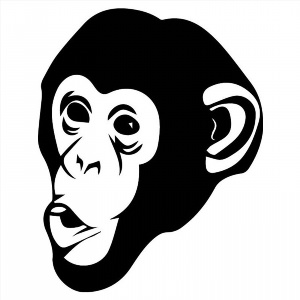 Векторный рисунок обезьяна