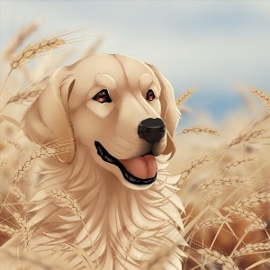Собака арт рисунок