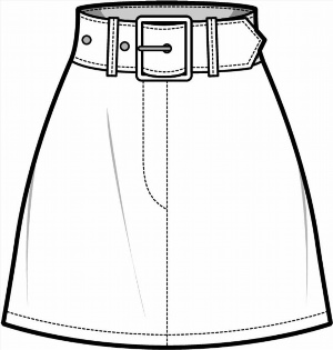 Рисунки карандашом юбка