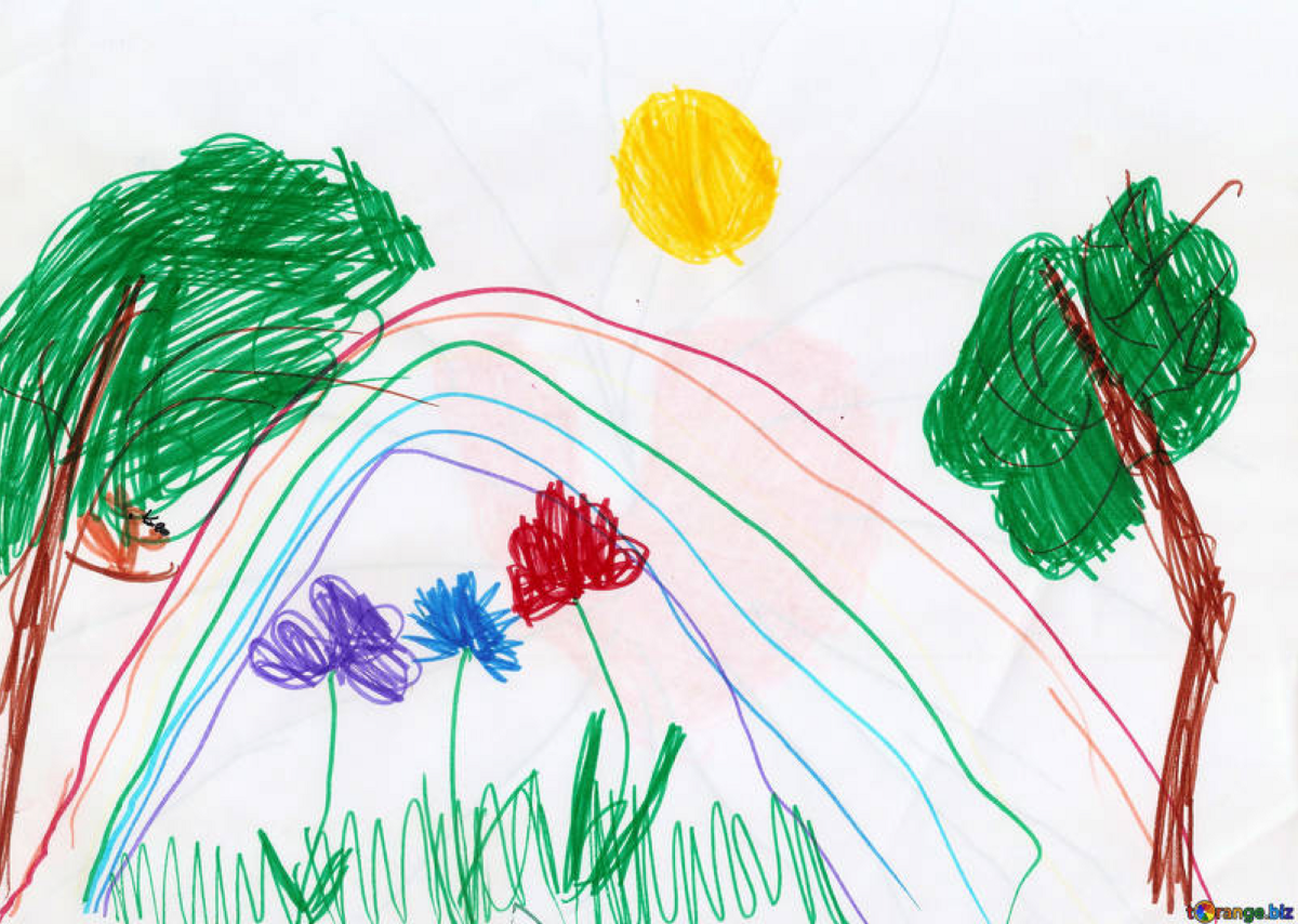 Детские рисунки. Рисование для дошкольников. Рисование с дошкольниками карандашами. Детские рисунки 4-5 лет.