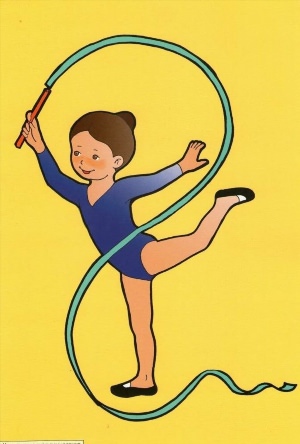 Рисунок на тему гимнастика по физкультуре