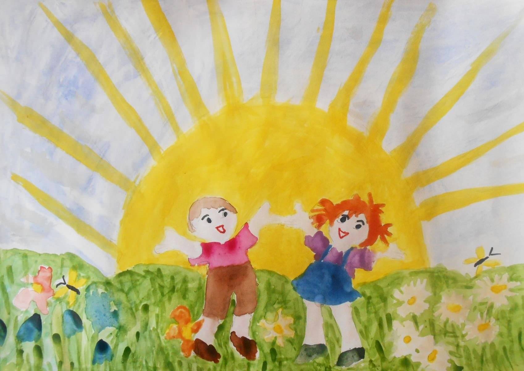 Детская песня пусть всегда будет. Детские рисунки. Рисунок на тему солнце. Детские рисунки на тему детство. Рисование на тему день защиты детей.