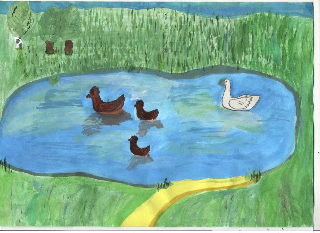 Детские рисунки озера