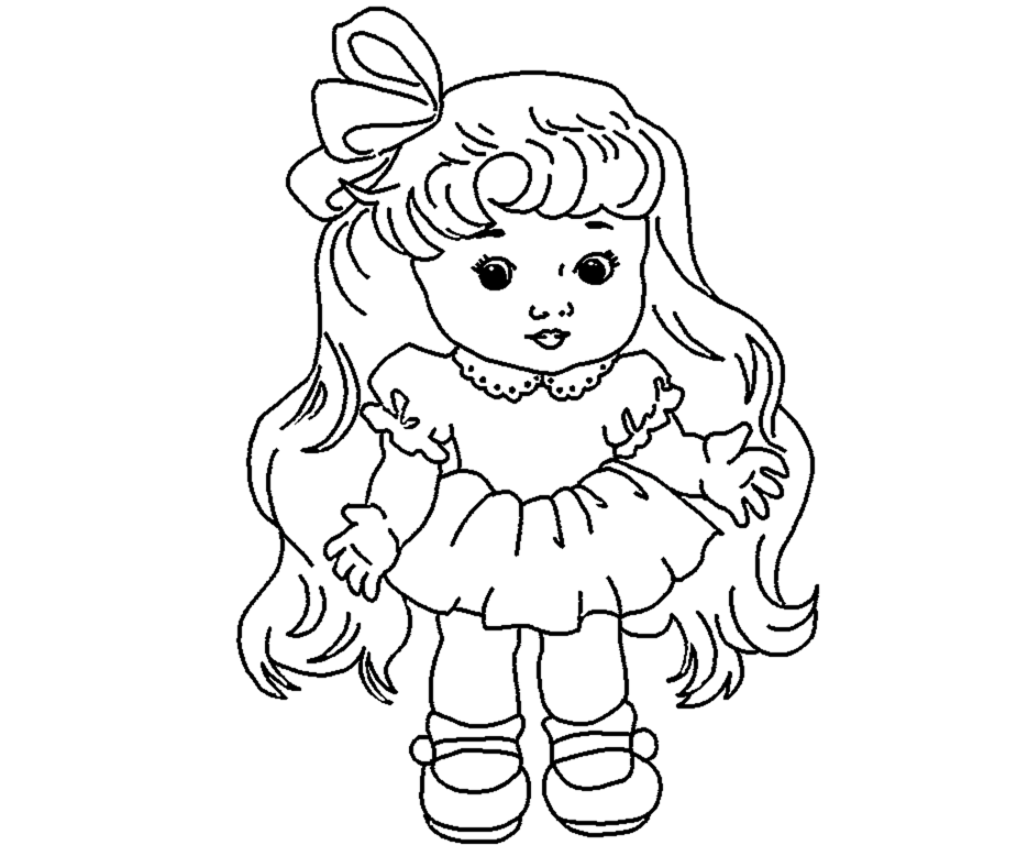 Легкий рисунок куклы. Раскраска кукла. Кукла раскраска для детей. Раскраска куколка. Кукла рисунок карандашом.