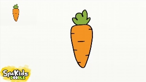 Морковка рисунок маленький