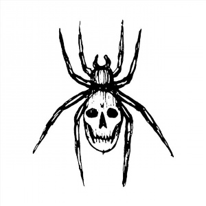 Рисунок паук маркером