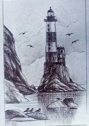 Рисунки карандашом маяк
