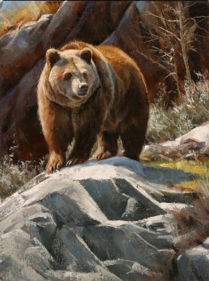 Живопись медведь