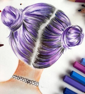 Фиолетовые рисунки простые