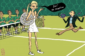 Шарж теннисистка