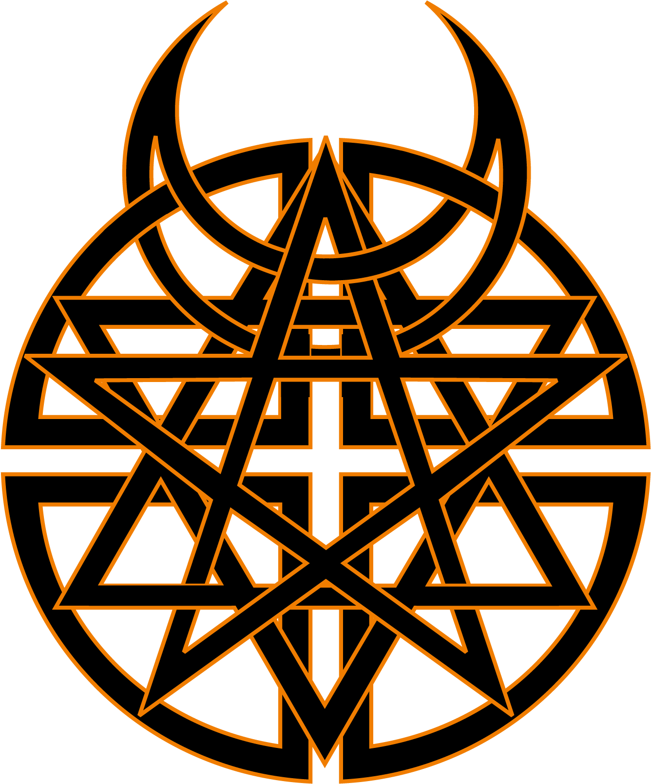 Знак пентакля. Дистурбед лого. Пентаграмма дьявола со знаками. Знаки сатанинские пентаграммы. Пентаграмма символ сатанизма.