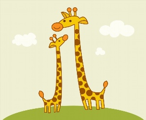 Жираф иллюстрация