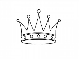 Рисунки карандашом корона