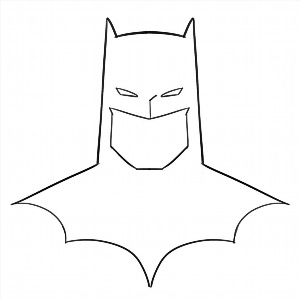 Легкий рисунок бэтмен