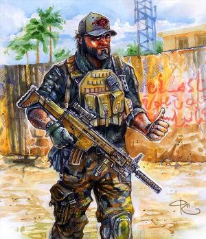 Солдат арт рисунок
