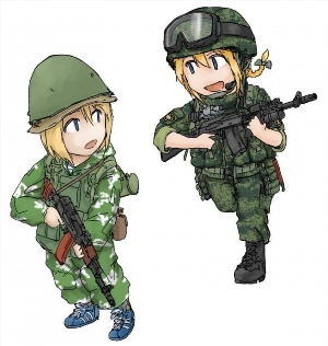 Аниме рисунки солдат