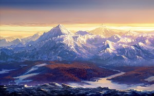 Фоновый рисунок горы