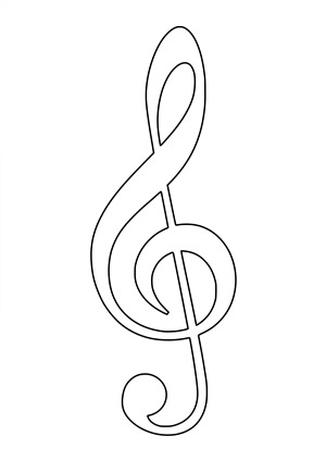 Рисунки карандашом скрипичный ключ