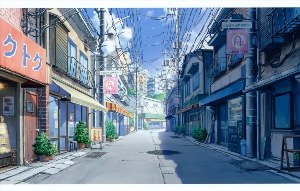 Переулок рисунок аниме