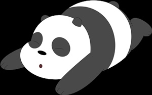 Панда рисунок без фона