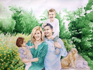 Красивые семейные рисунки