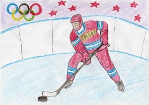 Рисунок на тему хоккей