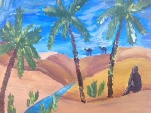 Рисунок на тему три пальмы лермонтов
