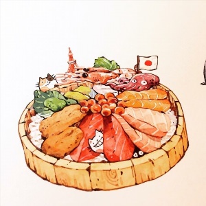 Иллюстрации еда