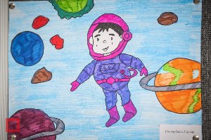 Рисунки на праздник день космонавтики