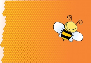 Фон пчелы рисунок