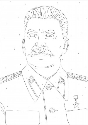 Легкий рисунок сталин