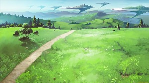 Трава рисунок аниме