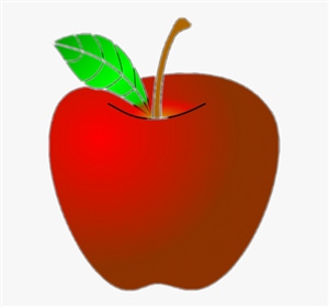 Детский рисунок яблоко