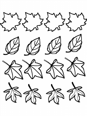 Маленькие рисунки листья