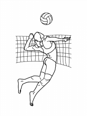 Легкий рисунок волейбол