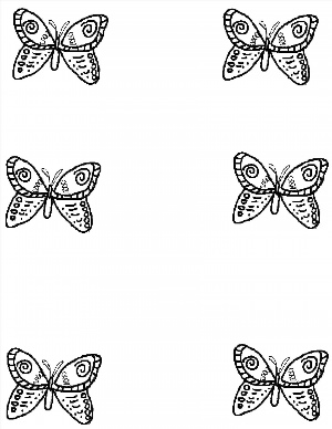 Бабочка маленькая рисунок