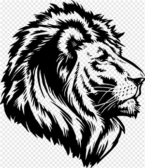 Векторный рисунок лев